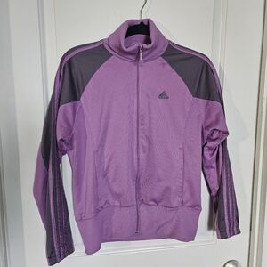 Adidas Lavender and Gray Track Jacket SZ L